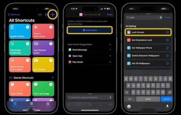 房山苹果14锁屏维修店分享iPhone14升级iOS16.4后如何创建锁屏快捷方式 