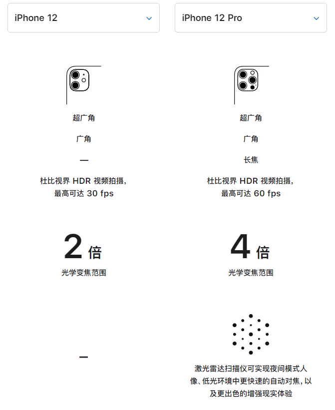 房山苹果手机维修分享苹果 iPhone 12 与 iPhone 12 Pro 选哪款 